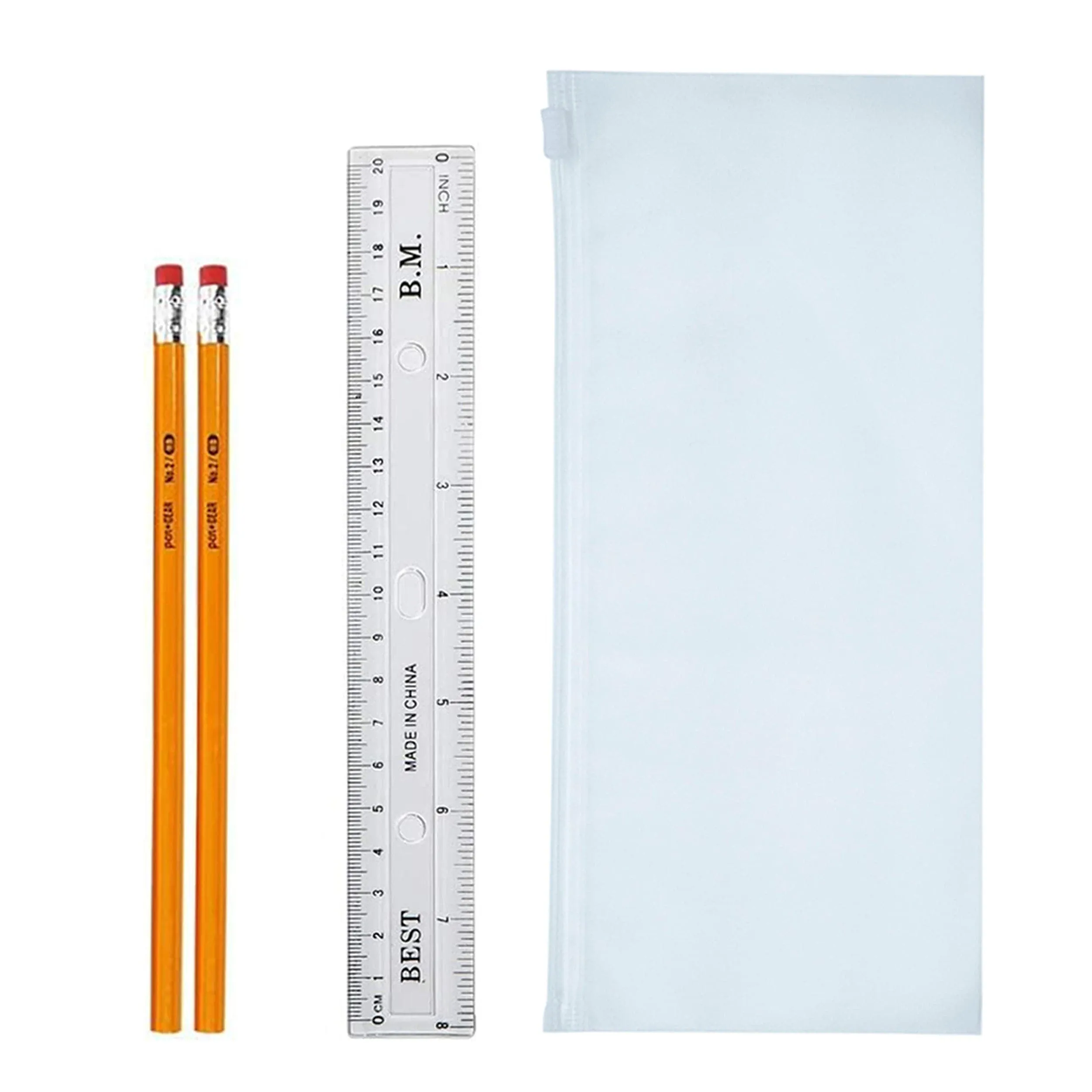 16 Piece Wholesale Basic School Supply Kits - Bulk Case of 48 Kits