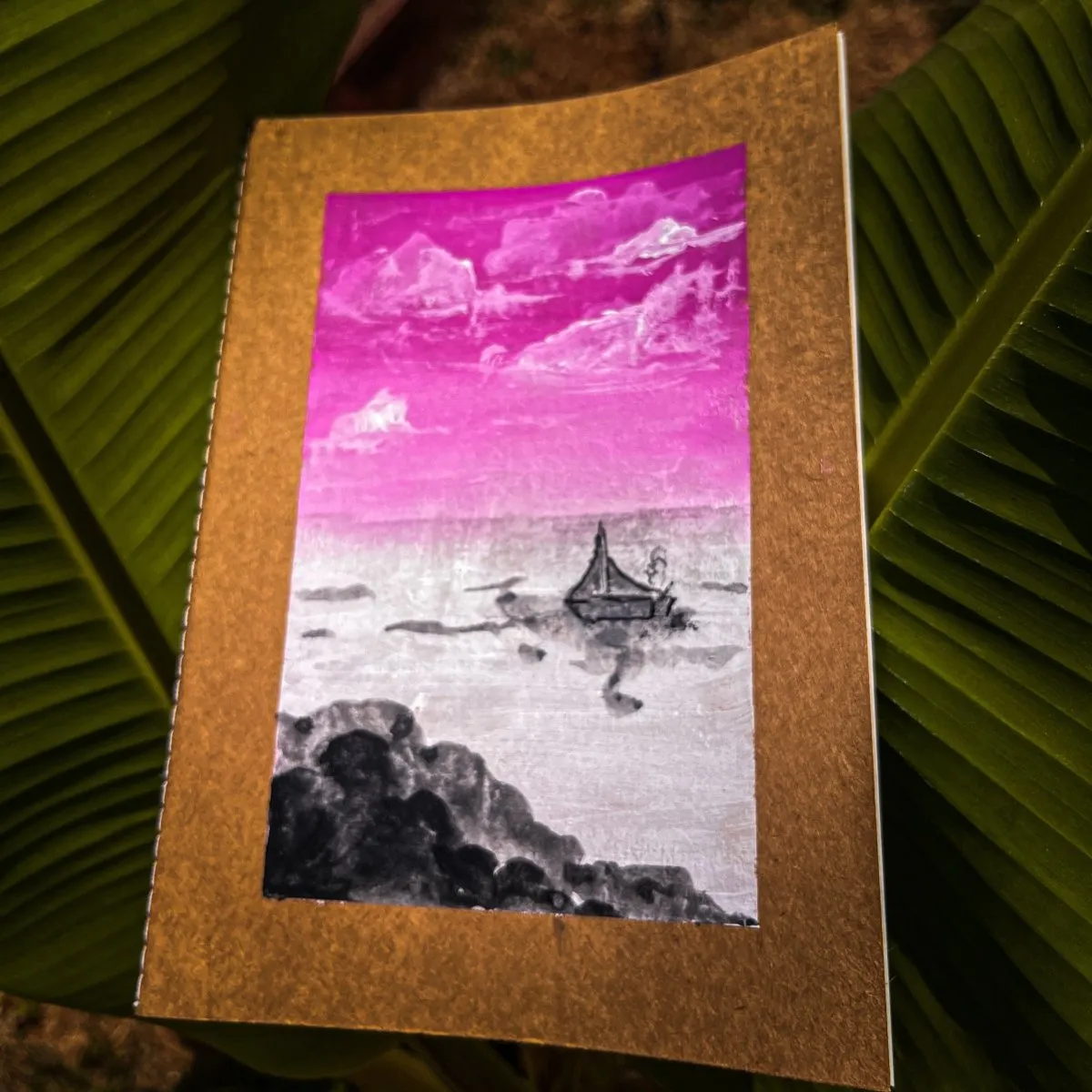 Ahoy Handpainted Notebook