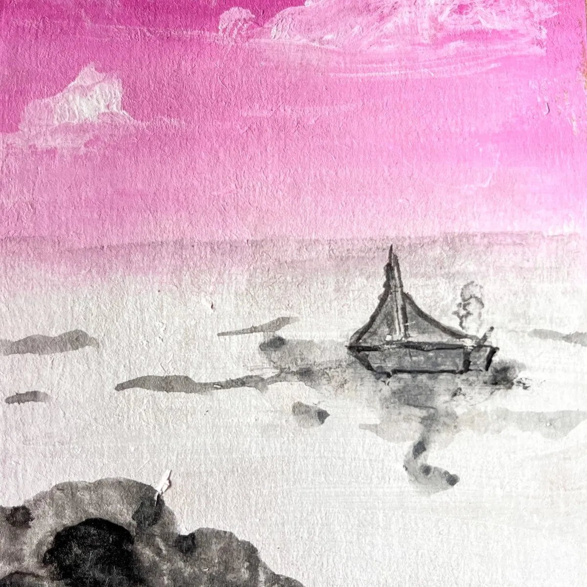 Ahoy Handpainted Notebook
