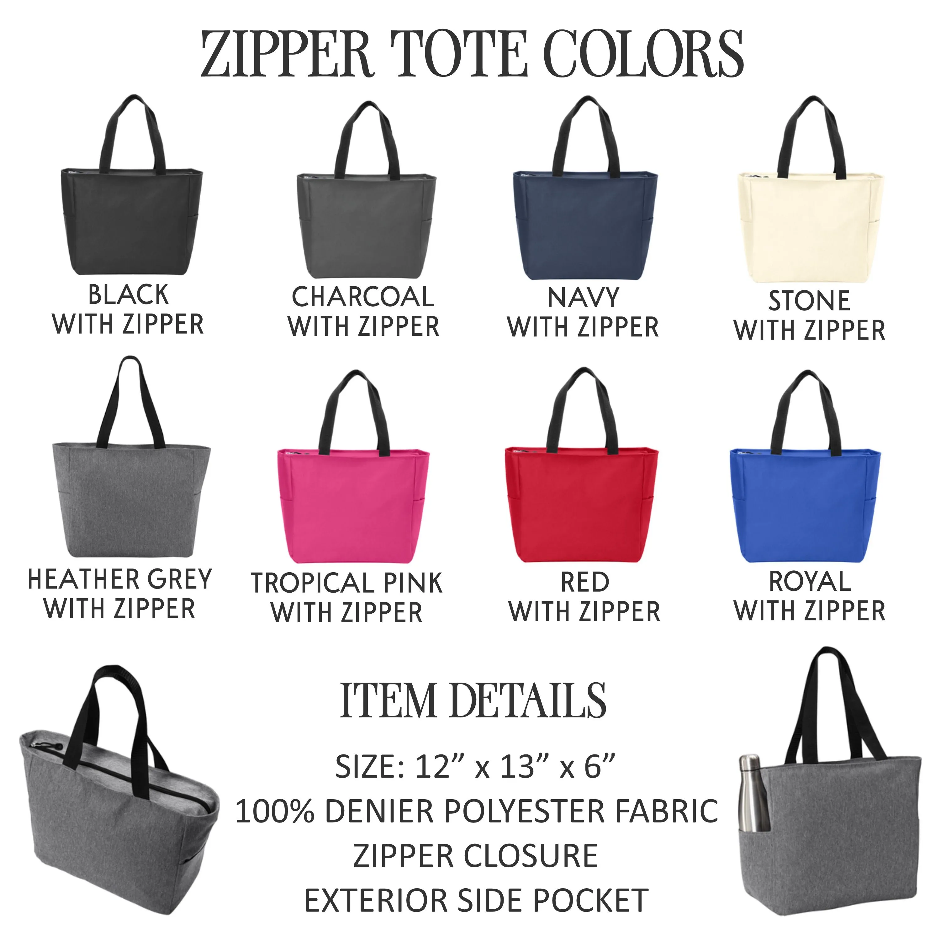 Bachelorette Tote Bags - Custom Bridesmaid Bag