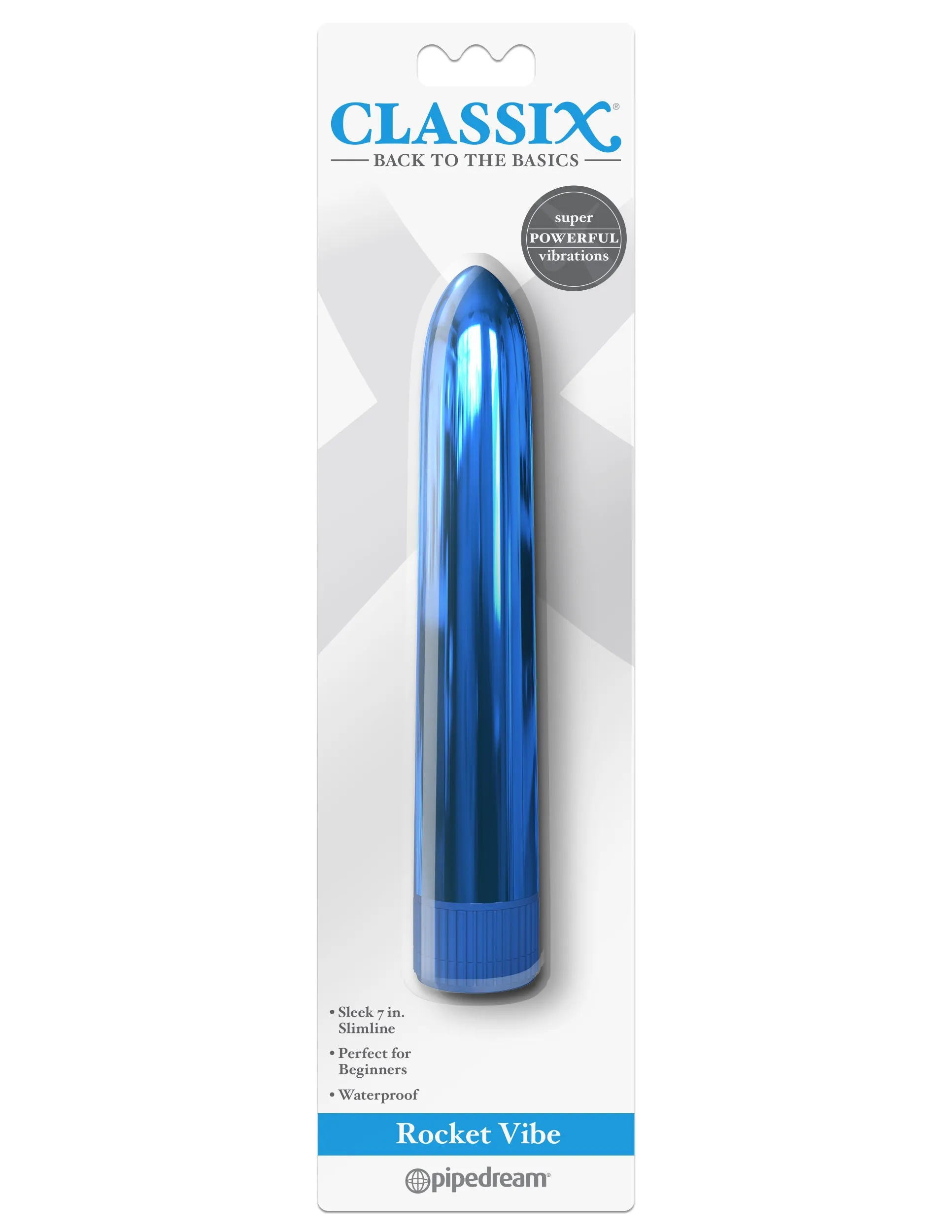 Blast-Off Rocket Vibrator: Waterproof, Shiny, and Fun!