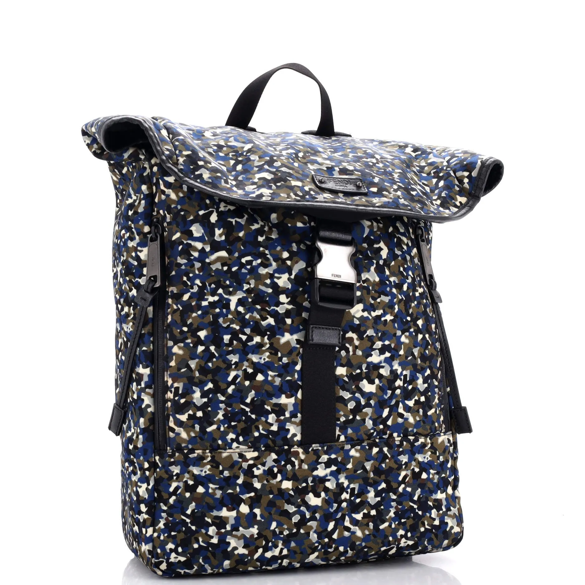 Buckle Backpack Printed Nylon Large
