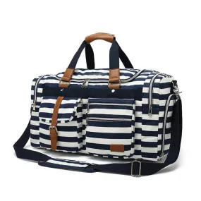Canvas Leather Duffle Bag Canvas Travel Bag With Shoes Compartment Waterproof Canvas Gym Bags Travel Gift YY016