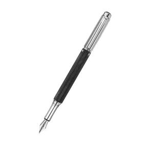 Caran d’Ache Varius Rubracer Silver Plated/Rhodium Coated Fountain Pen