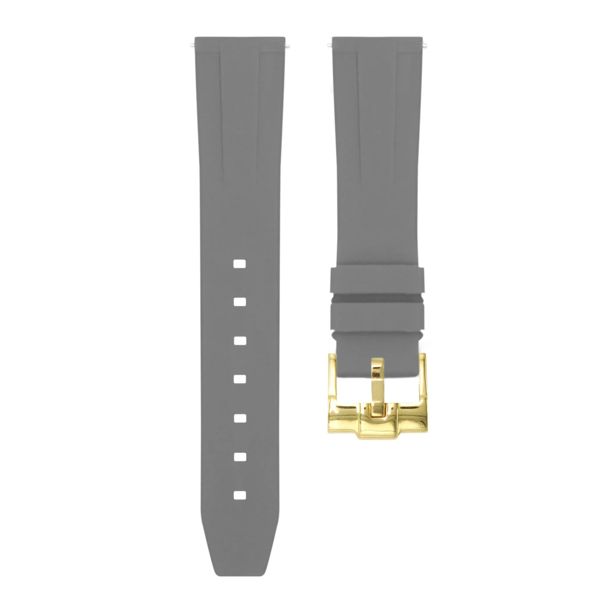 Charcoal Grey - Quick Release Rubber Watch Strap For Monta Noble