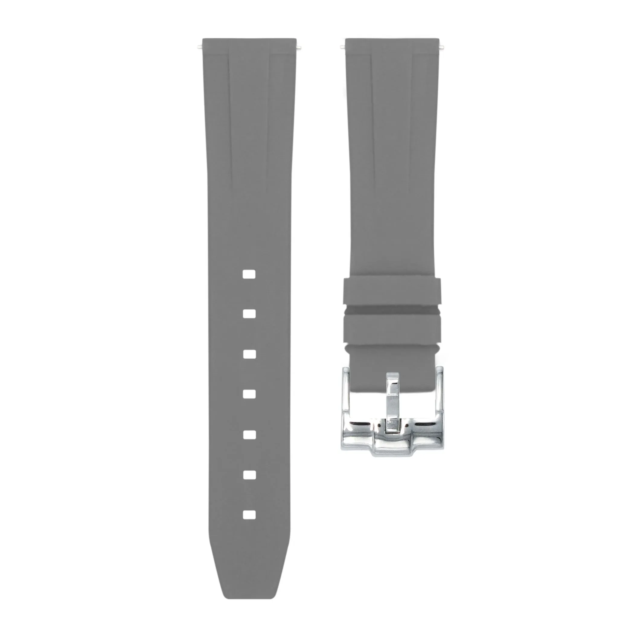 Charcoal Grey - Quick Release Rubber Watch Strap For Monta Noble