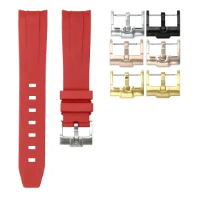 Crimson Red - Rubber Watch Strap For Monta Noble