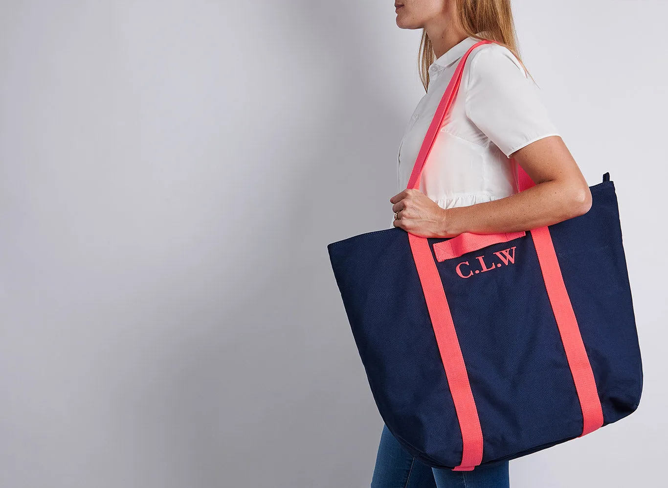 Everything Tote Bag - Navy / Neon
