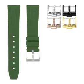 Forest Green - Quick Release Rubber Watch Strap For Monta Noble