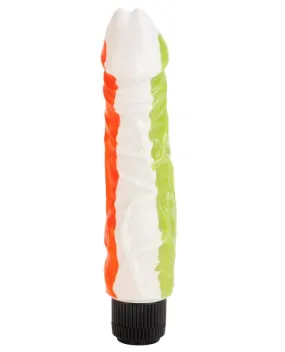 Funky Jelly Big Vibrator 8in - Multicolor