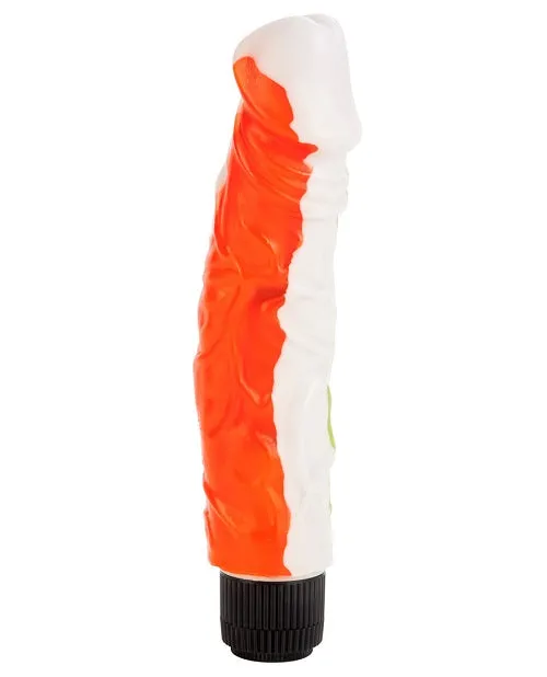 Funky Jelly Big Vibrator 8in - Multicolor