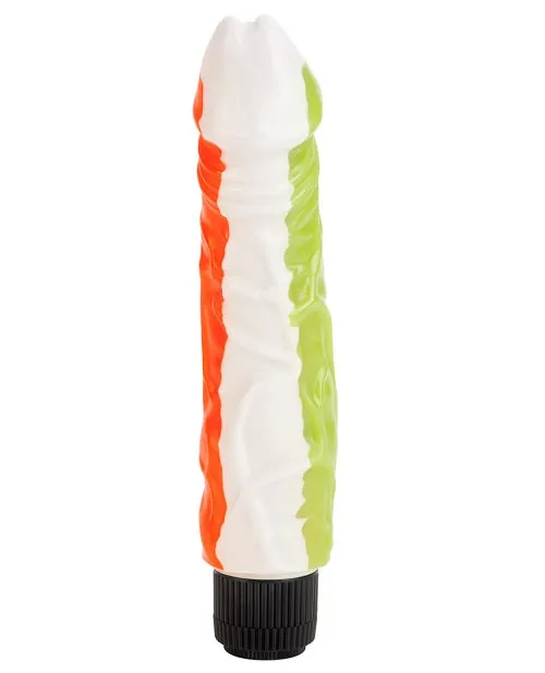 Funky Jelly Big Vibrator 8in - Multicolor