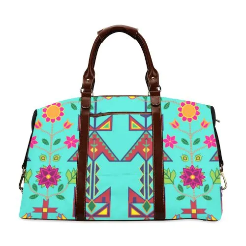 Geometric Floral Spring-Sky Classic Travel Bag