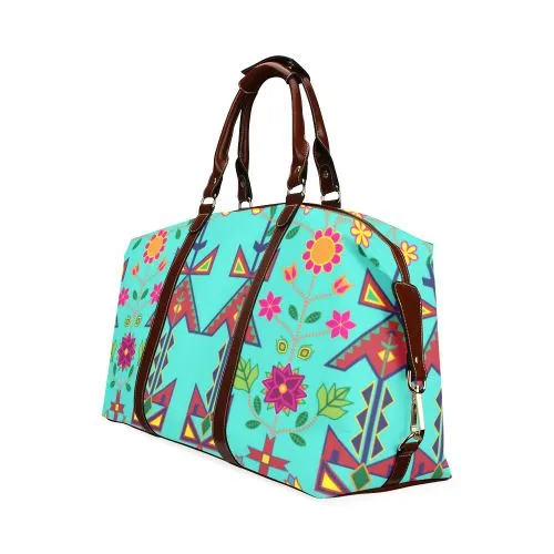 Geometric Floral Spring-Sky Classic Travel Bag