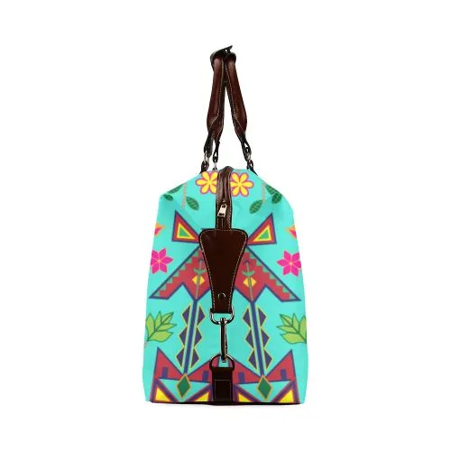 Geometric Floral Spring-Sky Classic Travel Bag