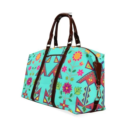 Geometric Floral Spring-Sky Classic Travel Bag