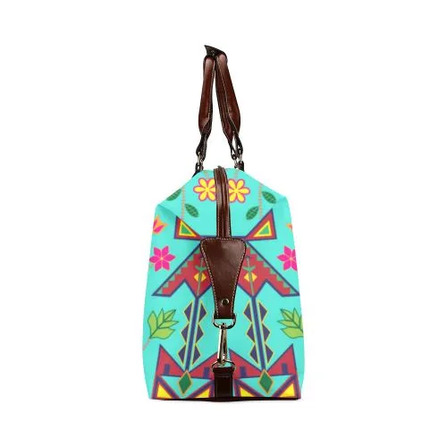 Geometric Floral Spring-Sky Classic Travel Bag
