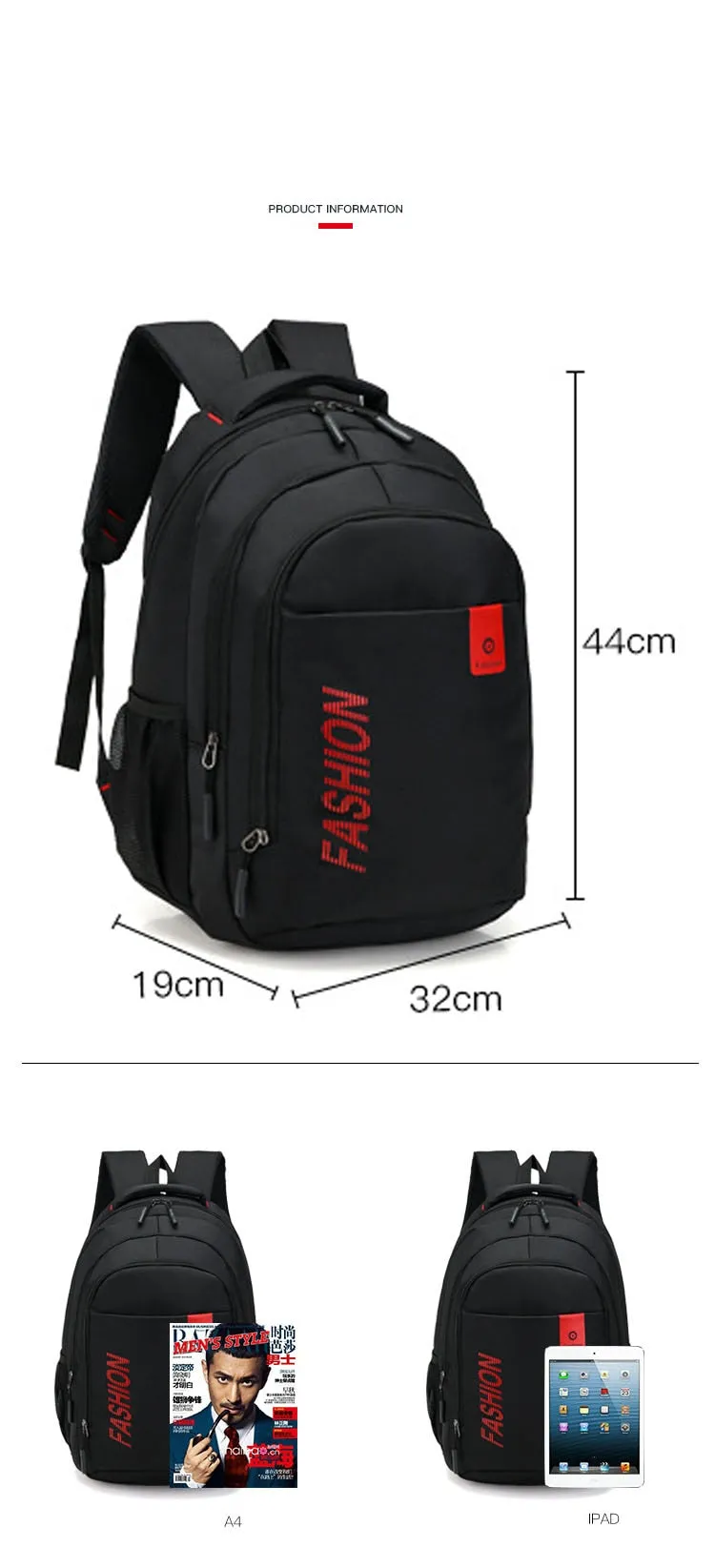 High Quality School Fashion Backpack