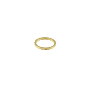 Joy Waterproof Clear CZ Square Stone Ring 18K Gold Plating