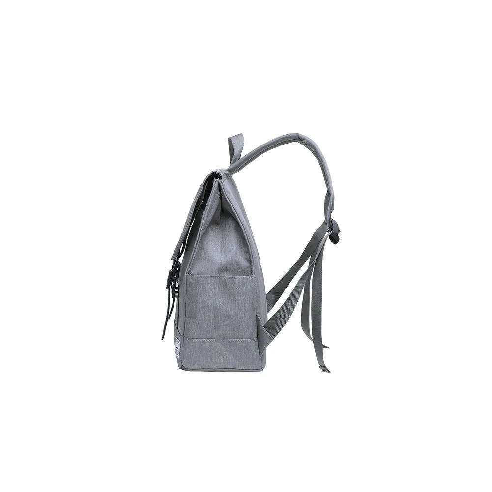KAUKKO Stylish School Backpack  College Student, KS05-2 ( Light Grey / 13.7L )