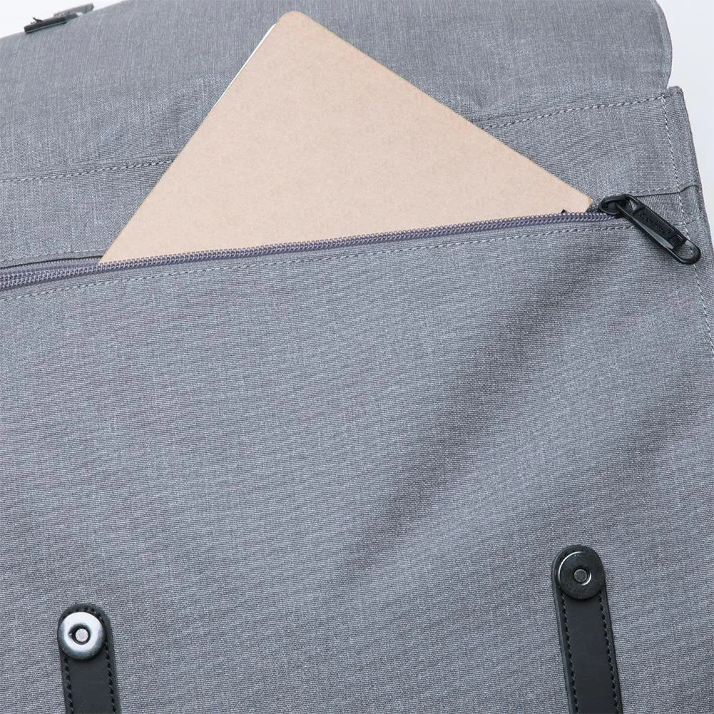 KAUKKO Stylish School Backpack  College Student, KS05-2 ( Light Grey / 13.7L )