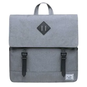 KAUKKO Stylish School Backpack  College Student, KS05-2 ( Light Grey / 13.7L )