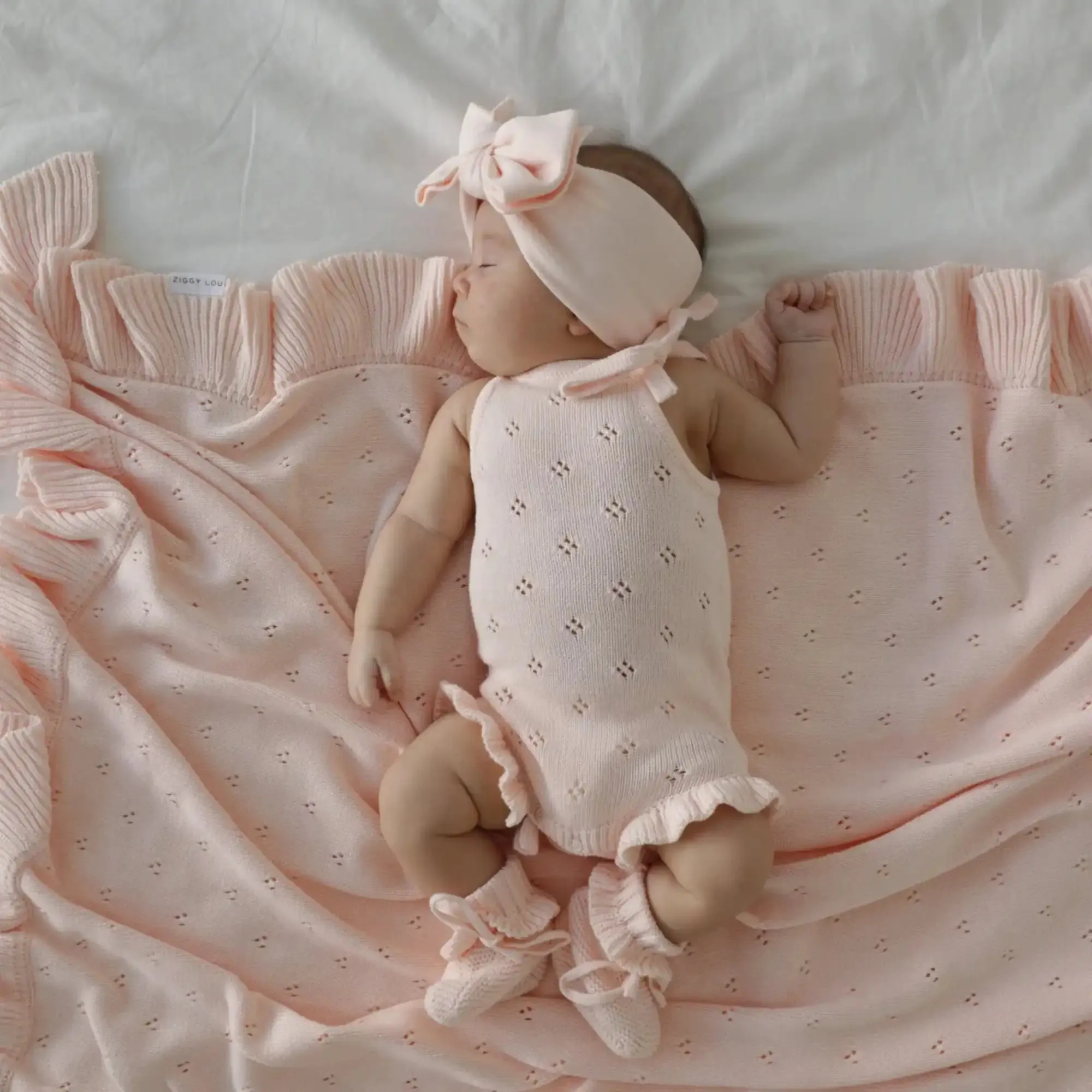 KNITTED FRILL BODYSUIT | PRIMROSE