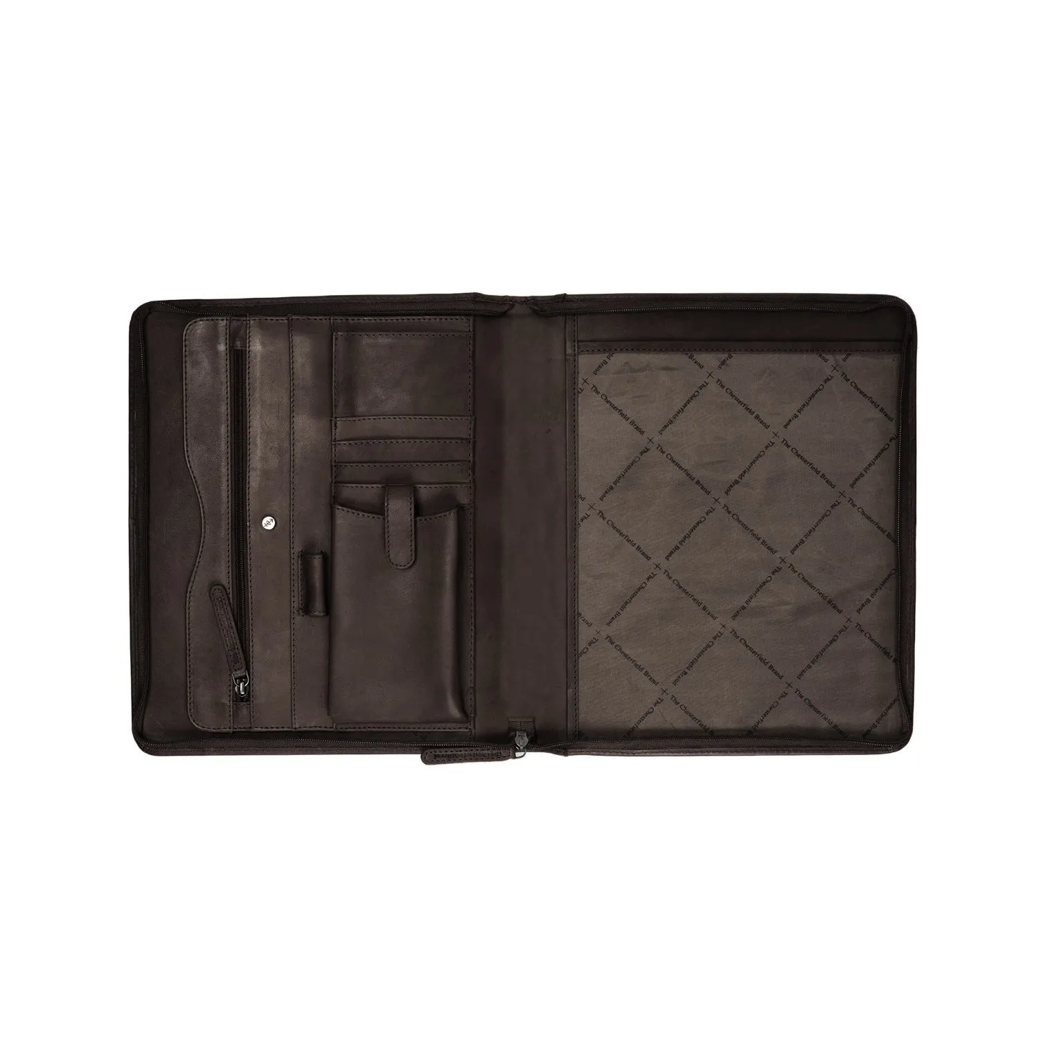 Leather Document Case Brown Barnet