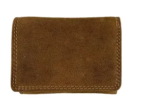 Leather Trifold Wallet with Double ID Holder