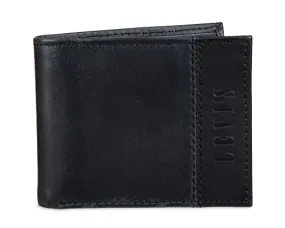 Levi's Men's Extra Capacity Slimfold Wallet, Black Leather, One Size