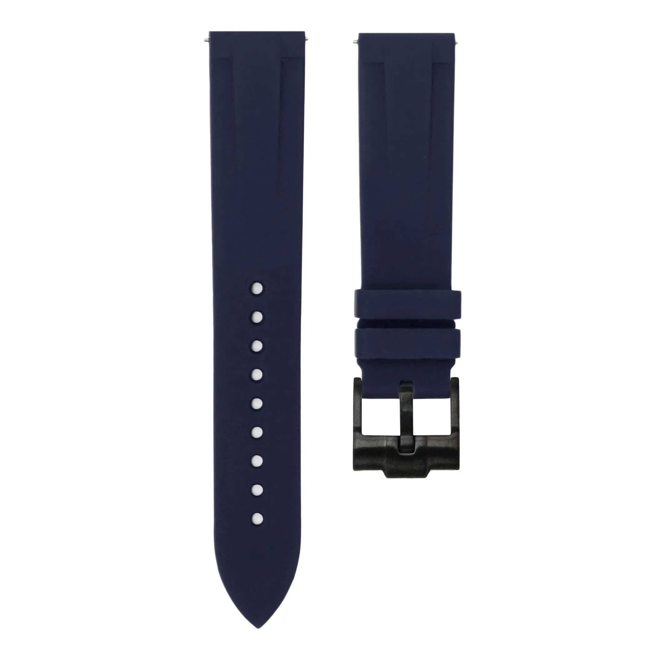 Marine Blue - Quick Release Rubber Watch Strap For Monta Noble
