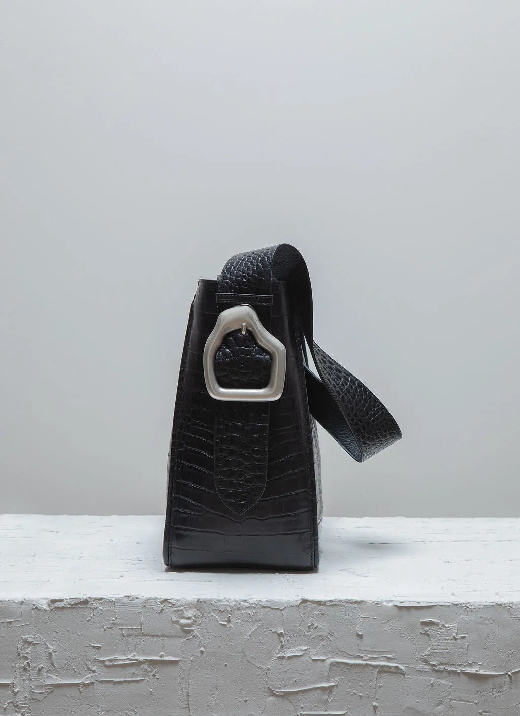 MASAGO Black Croco Tote bag