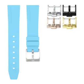 Miami Blue - Quick Release Rubber Watch Strap For Monta Noble