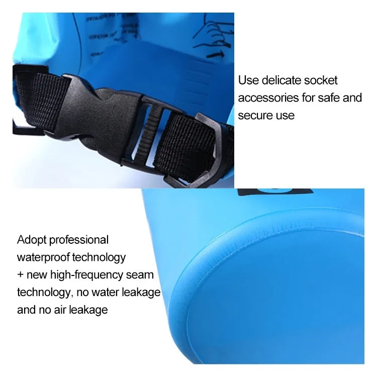 Outdoor Waterproof Bag Dry Sack PVC Barrel Bag, Capacity: 2L (Green)
