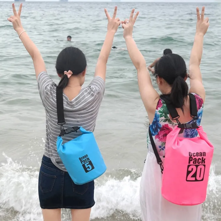 Outdoor Waterproof Bag Dry Sack PVC Barrel Bag, Capacity: 2L (Green)