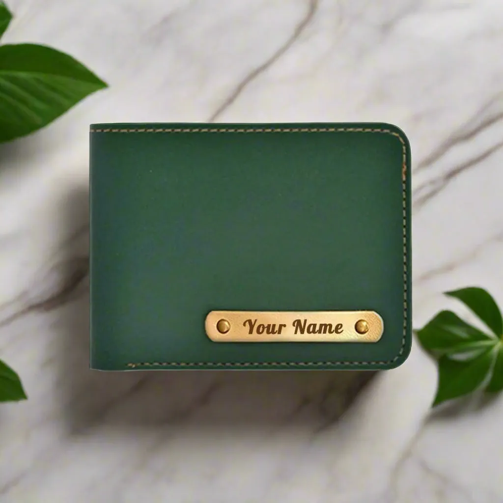 Personalized Name Carry Your Style Vegan Leather Wallet - Green