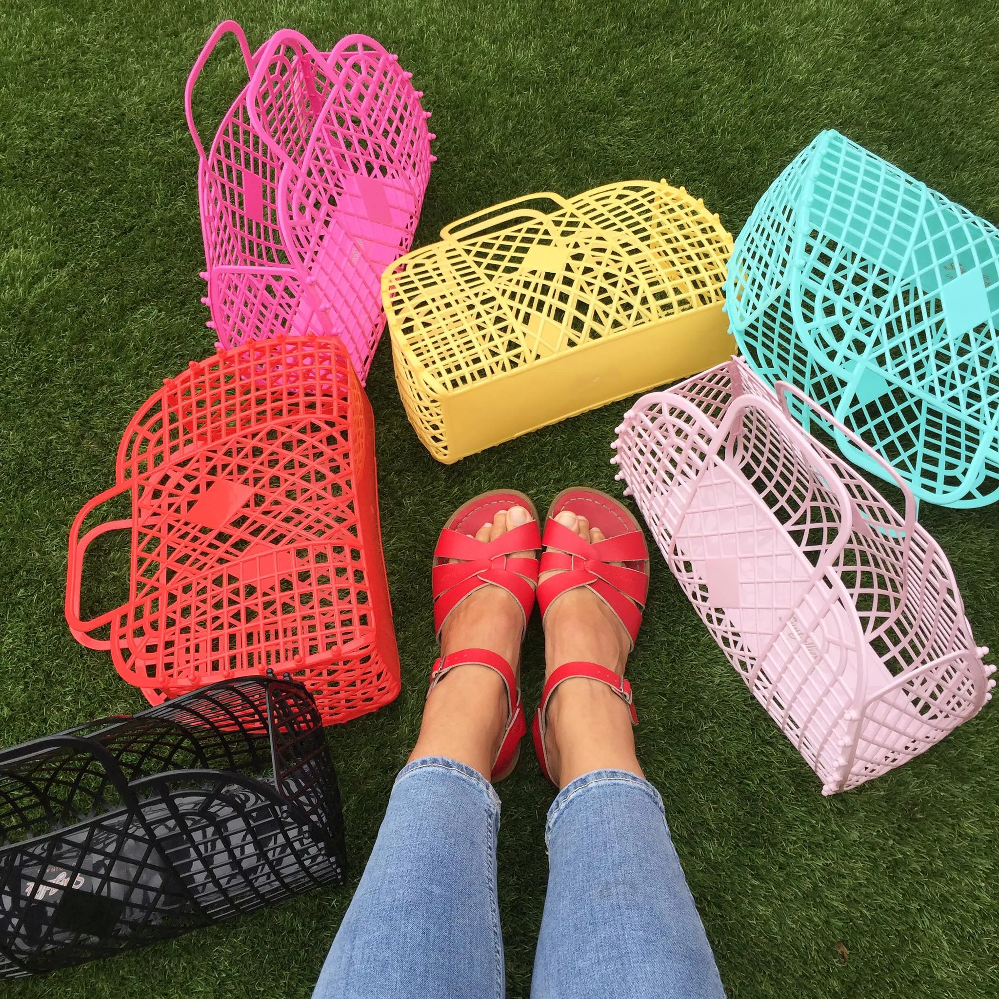 Retro Basket | Large Mint