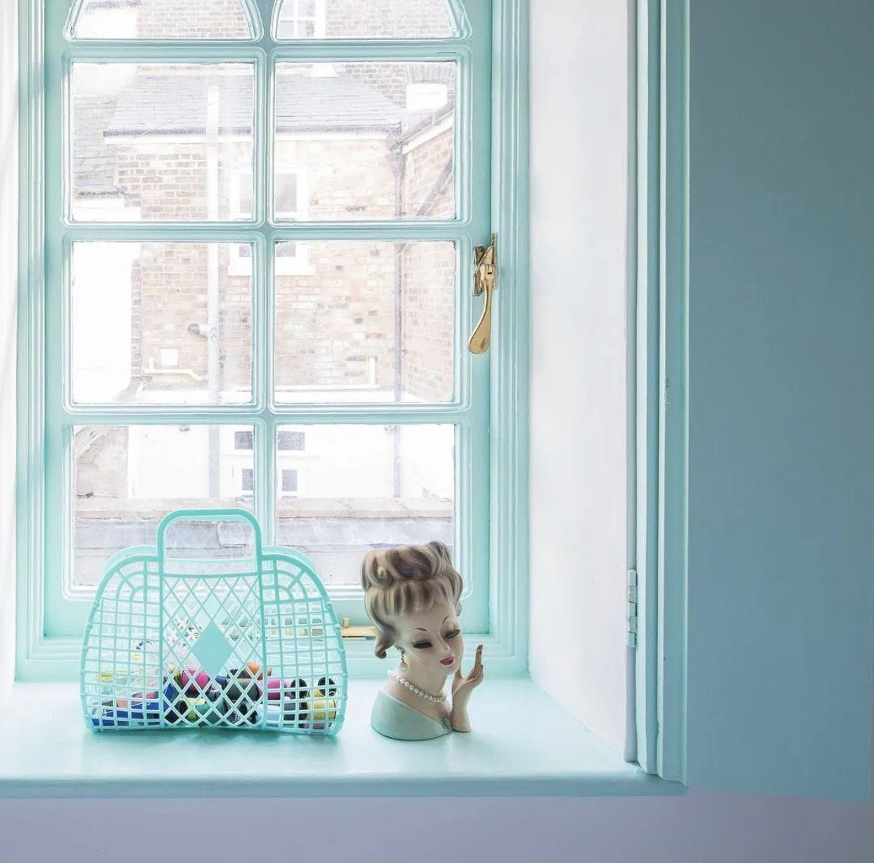 Retro Basket | Large Mint