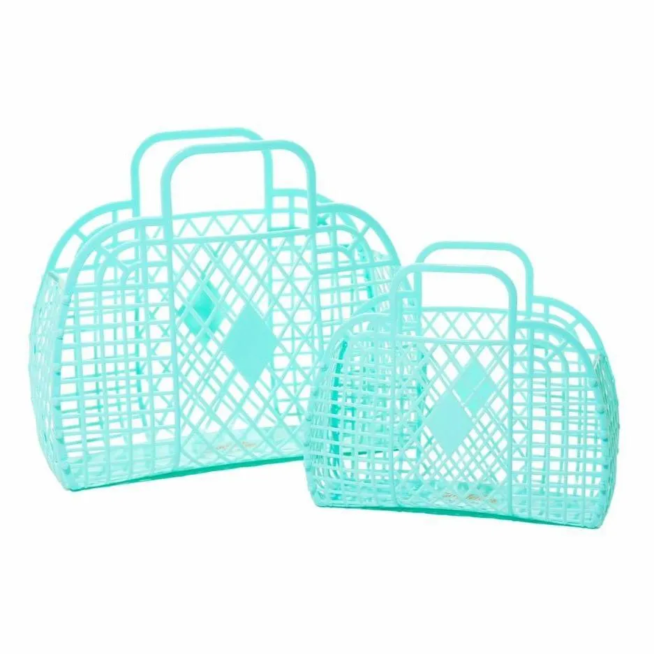 Retro Basket | Large Mint