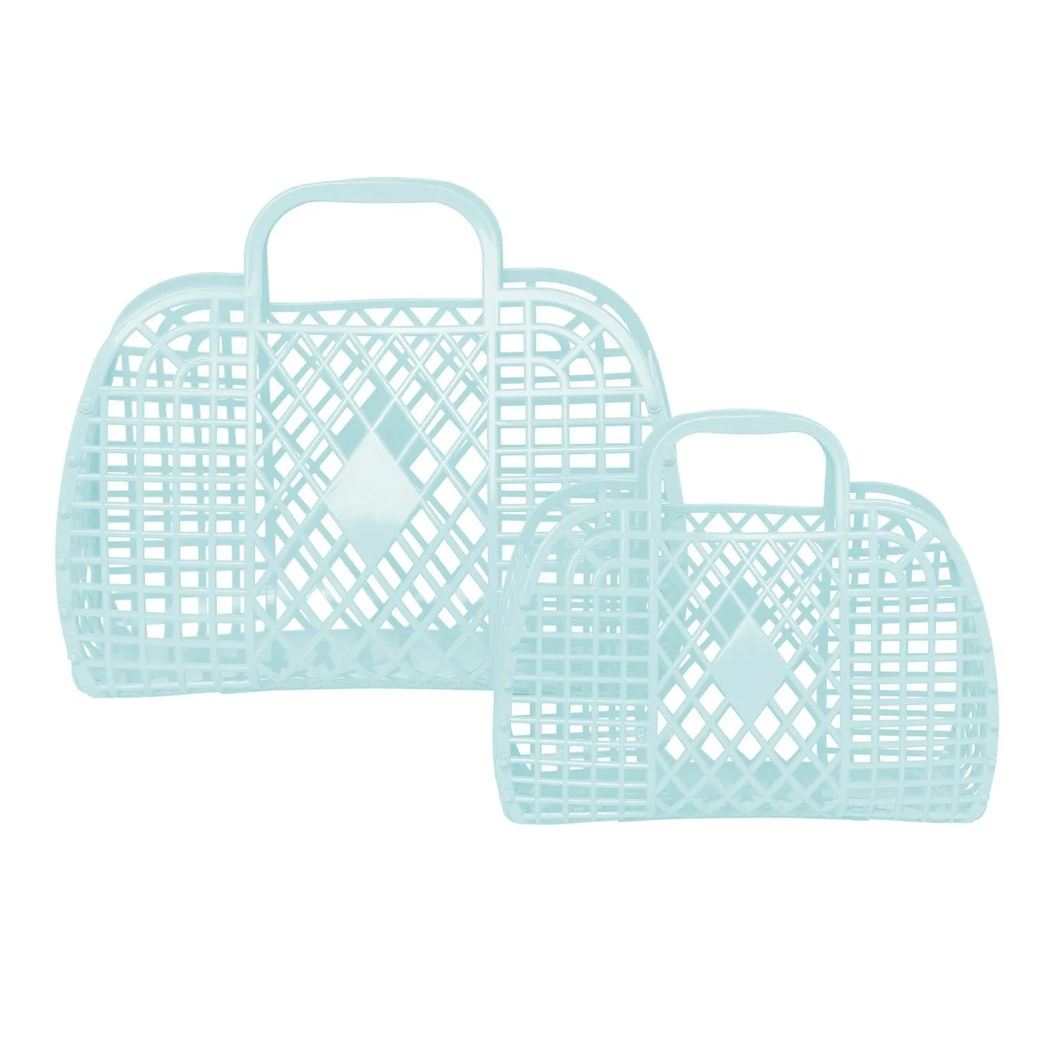 Retro Basket | Small Blue