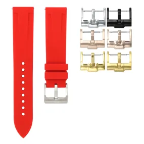 Scarlet Red - Quick Release Rubber Watch Strap For Monta Noble