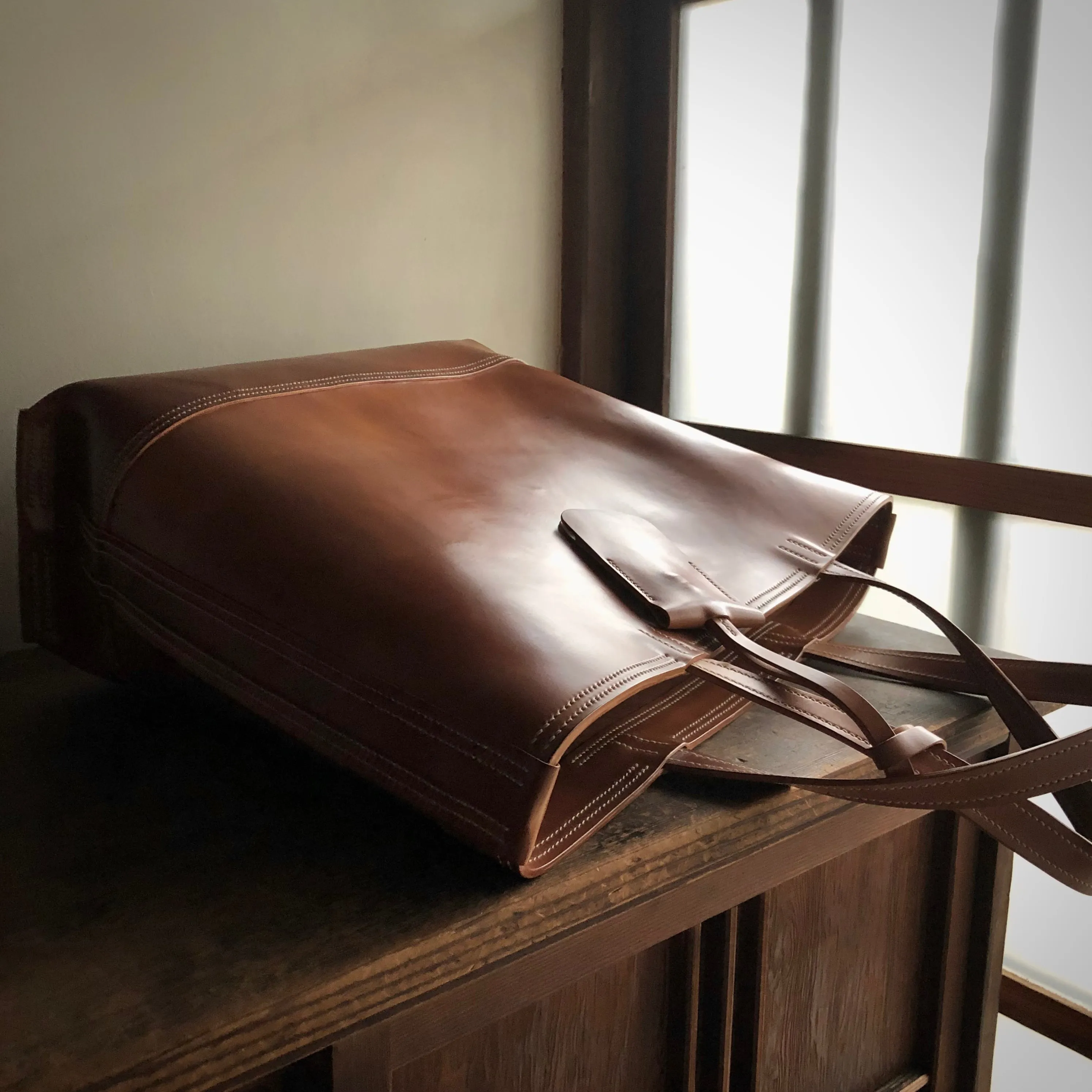 Shell Bag / Tote【Horween】シェルコードバンのトートバッグ