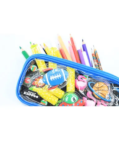 Smily Kiddos Fancy Transparent Pencil Case Black