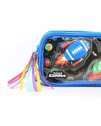 Smily Kiddos Fancy Transparent Pencil Case Black