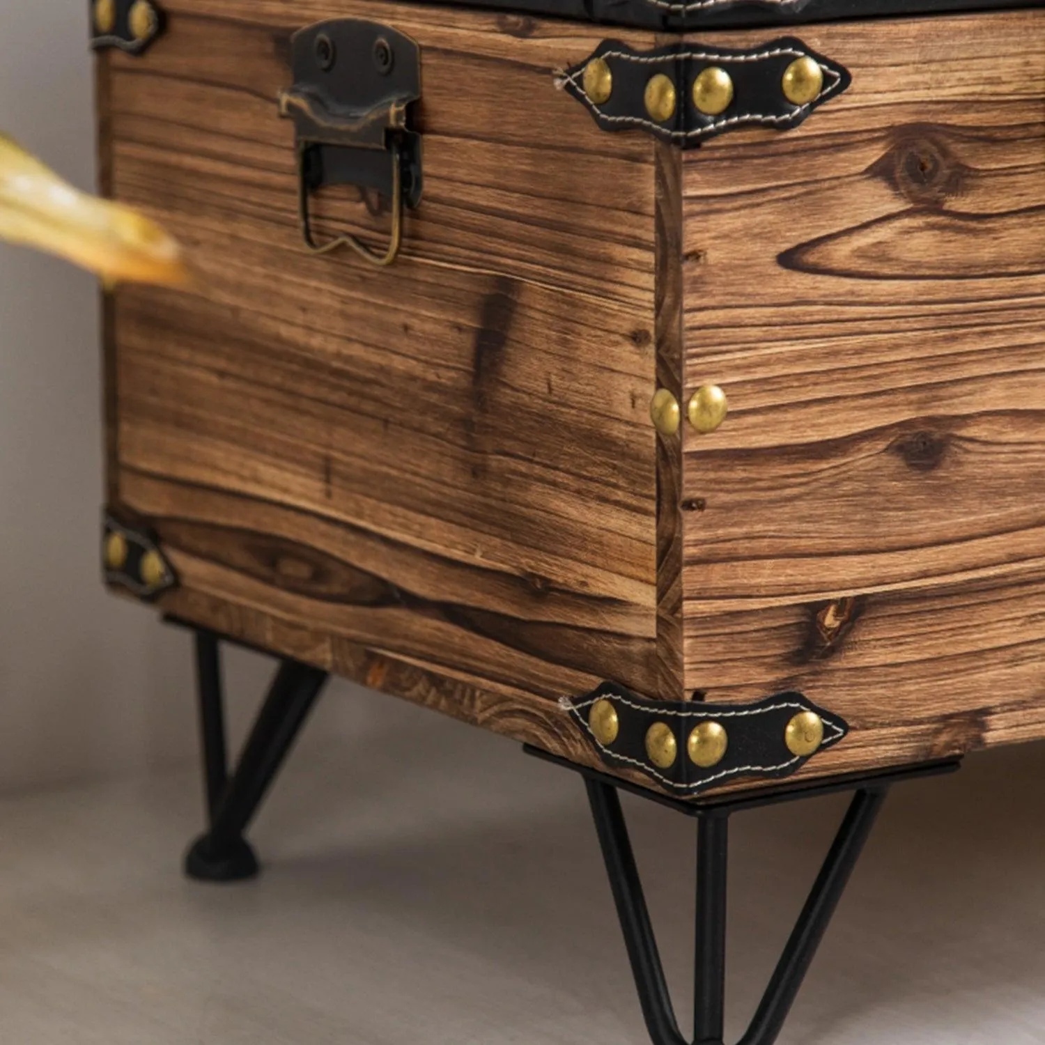 Solid Wood Shoe Changing Ottoman Entryway Bench