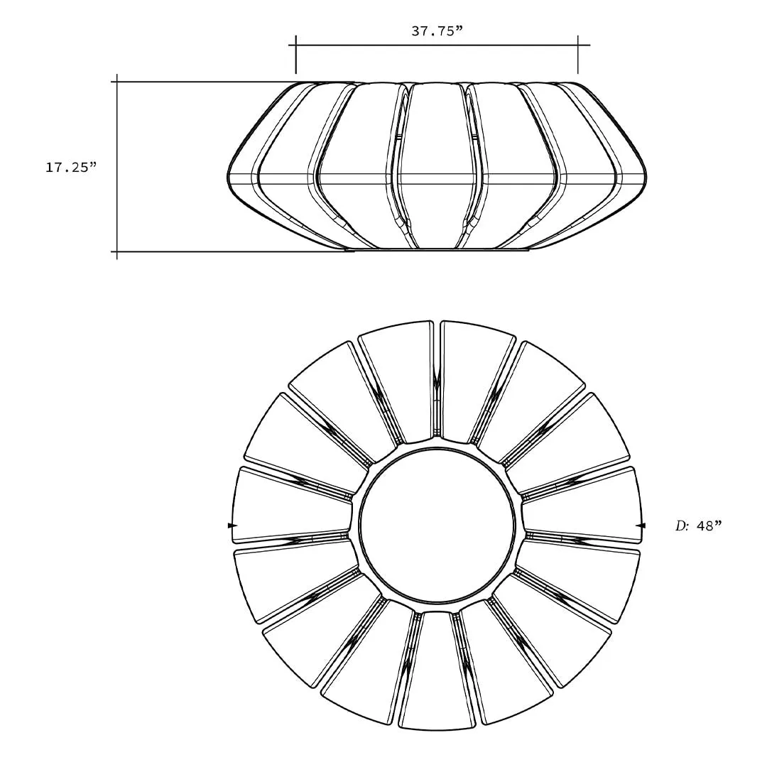 Sunflower Fire Bowl - Gas Fire Pit