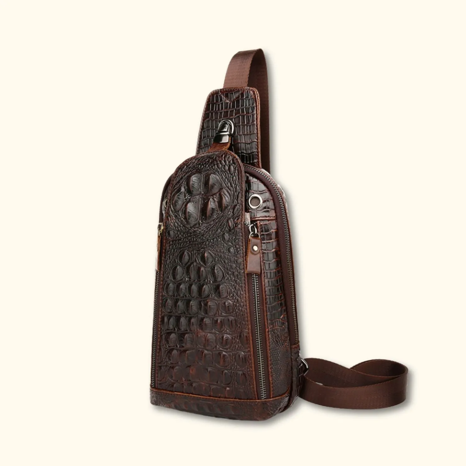 The Croc Ridge - Leather Sling Bag