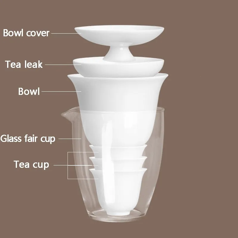Travel Tea Set with Travel Bag