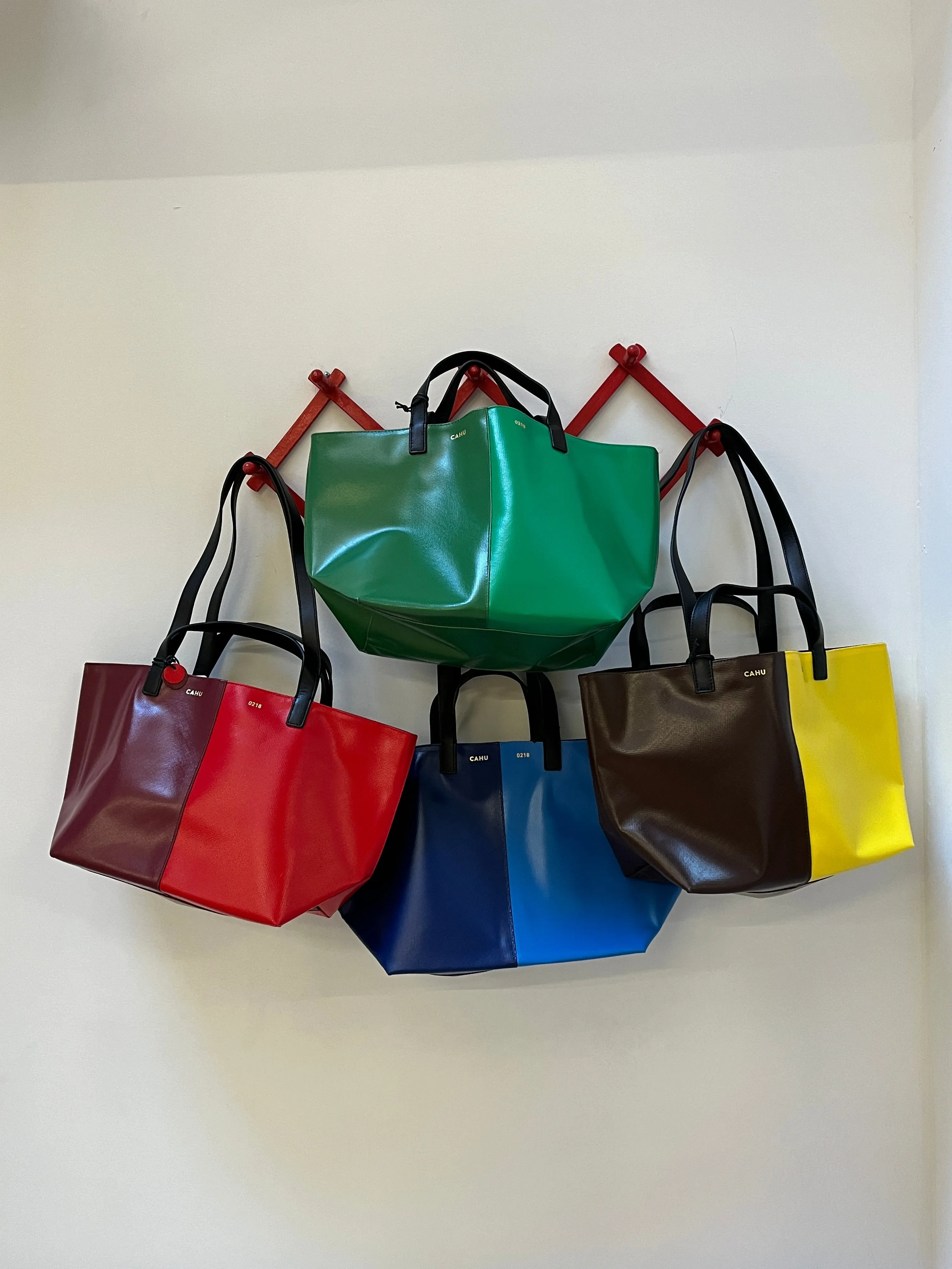 Two Tone Pratique Tote Bag - Dark Blue/Blue