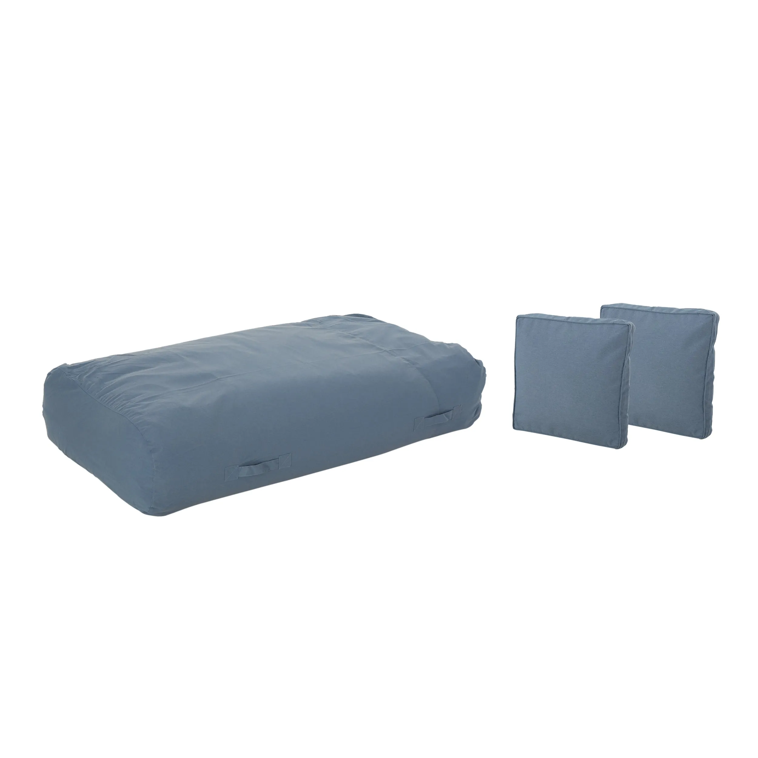 Vivien Outdoor Water Resistant 6'x3' Lounger Bean Bag and 18" Throw Pillows Set